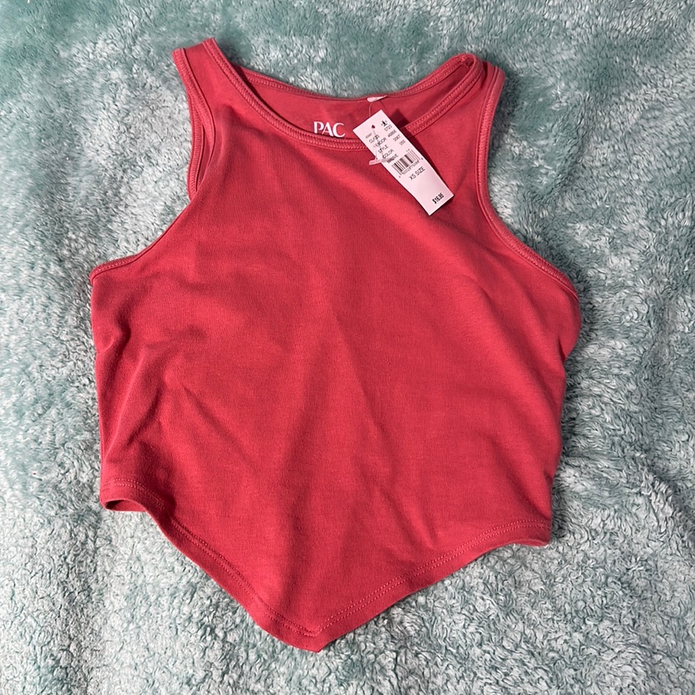 PAC CARES TANK TOP WITH V-HEM